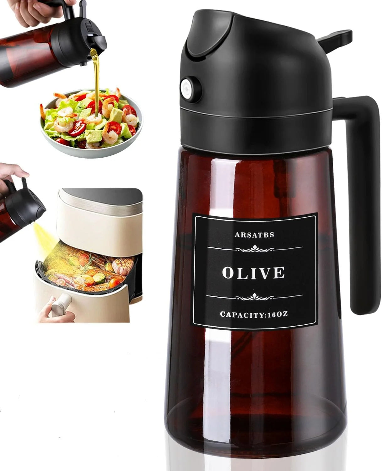 2-in-1 Oil Sprayer – Smart Cooking & Salad Bottle
