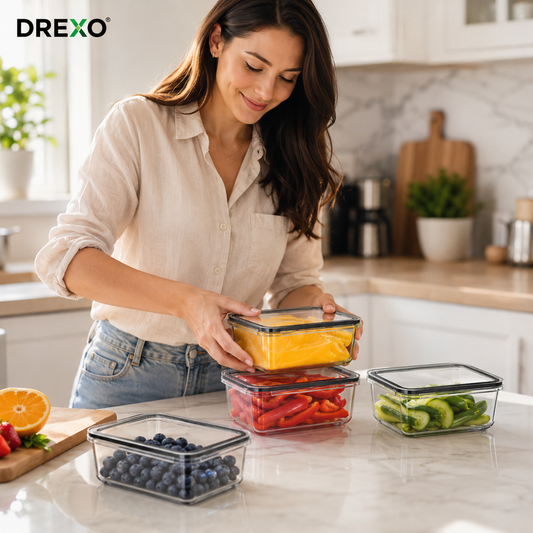 FreshLock Produce Saver™ – 4-Piece Airtight Fruit & Vegetable Storage Set