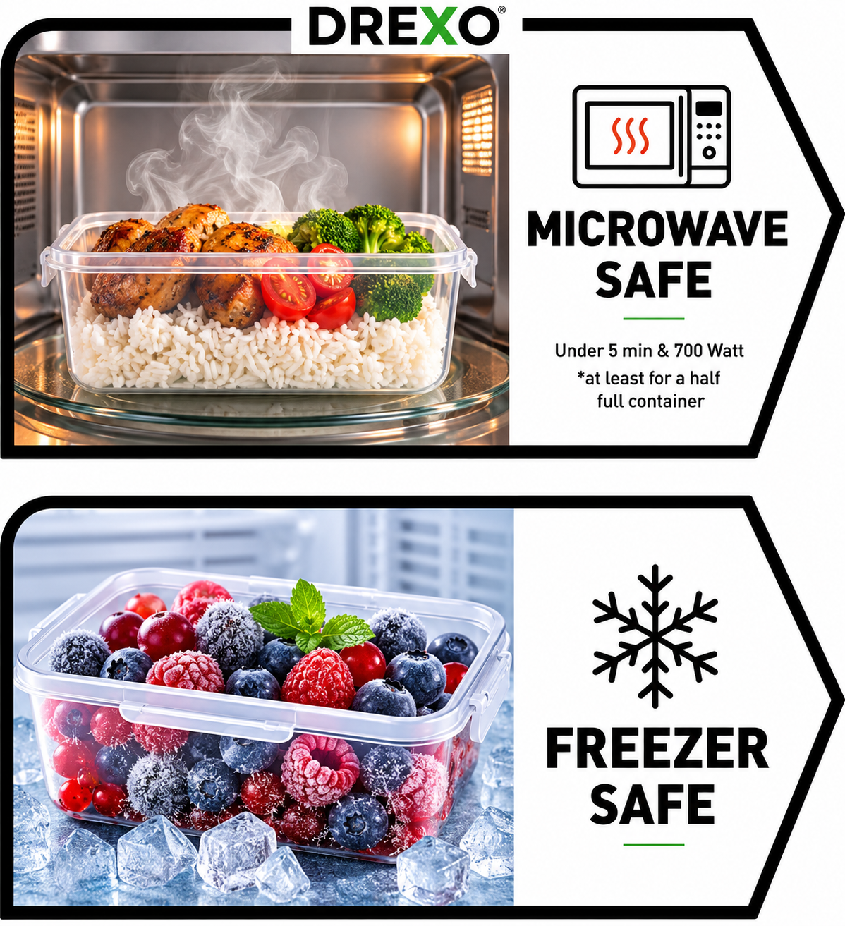 FreshLock Produce Saver™ – 4-Piece Airtight Fruit & Vegetable Storage Set