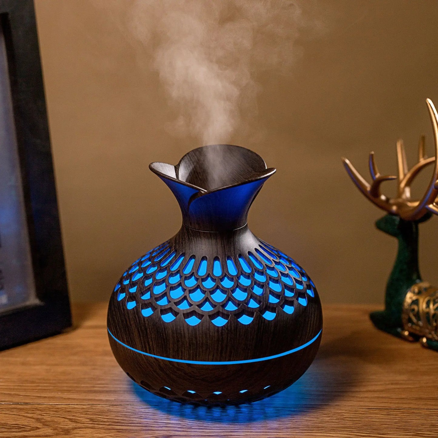 Natural Wood Aroma Humidifier