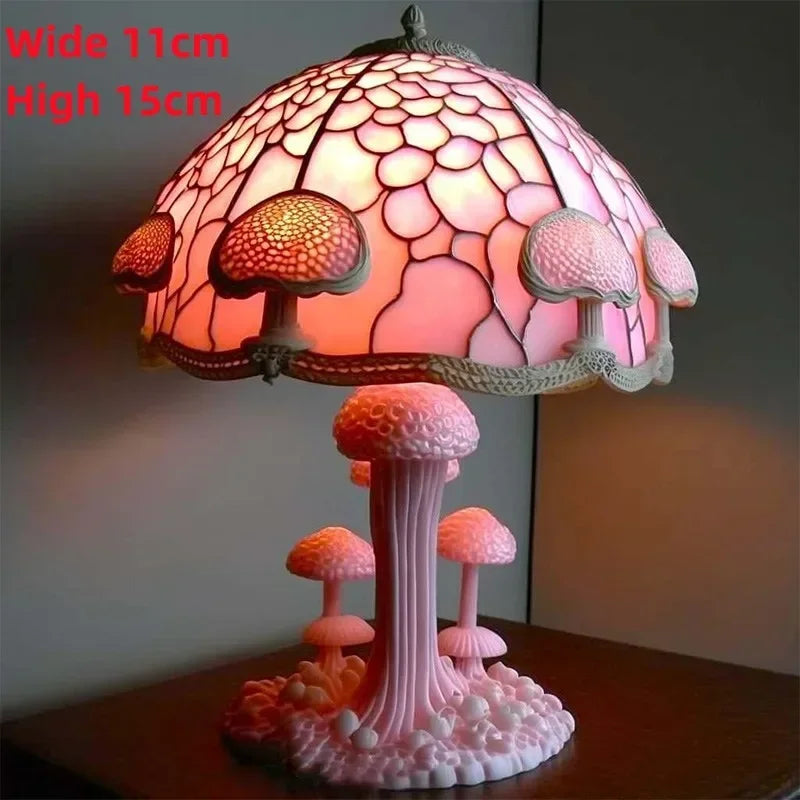 Stained Glass Mushroom Lamp