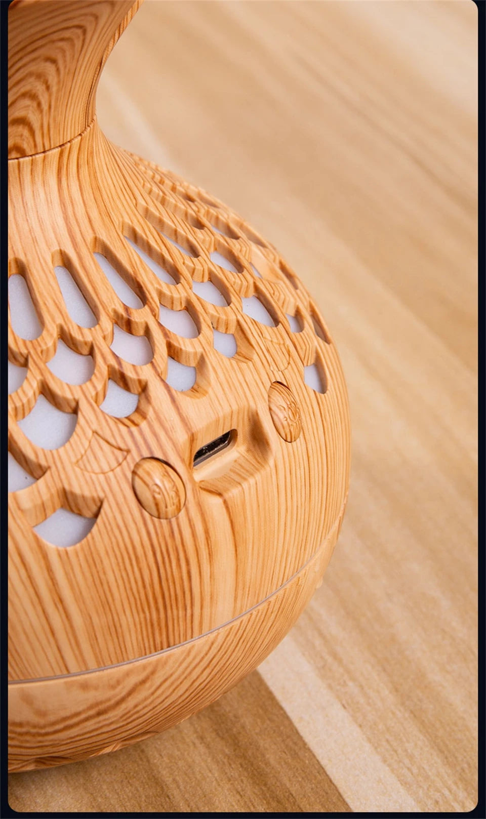 Natural Wood Aroma Humidifier