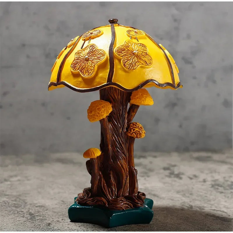 Stained Glass Mushroom Lamp