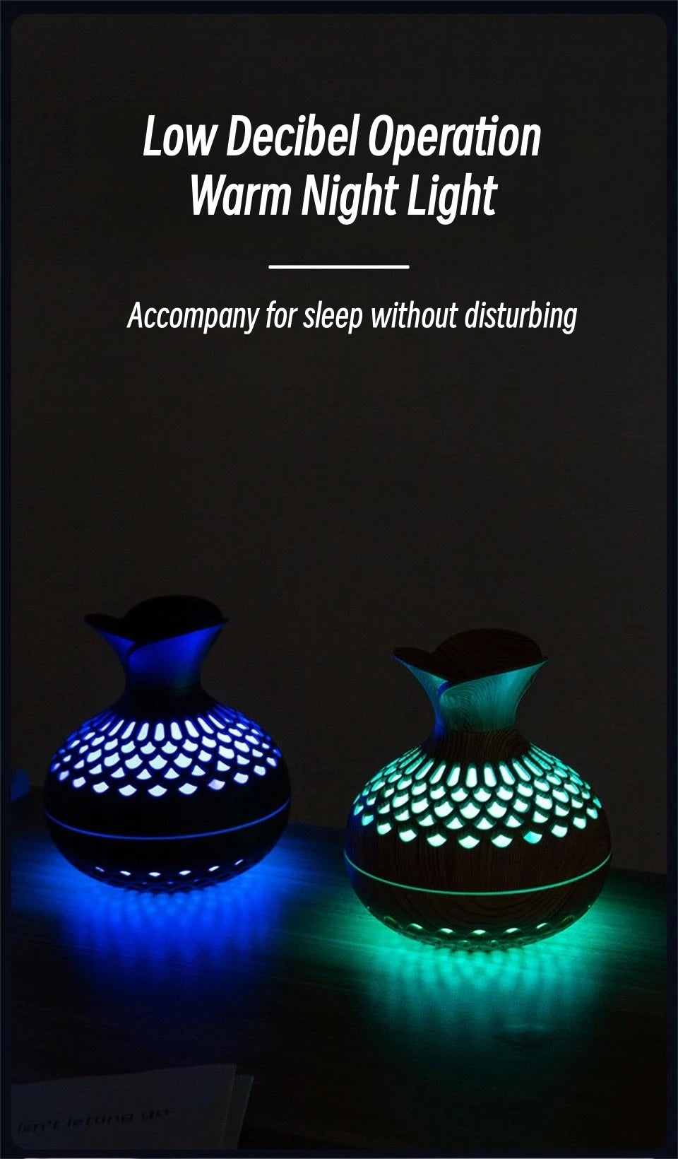 Natural Wood Aroma Humidifier