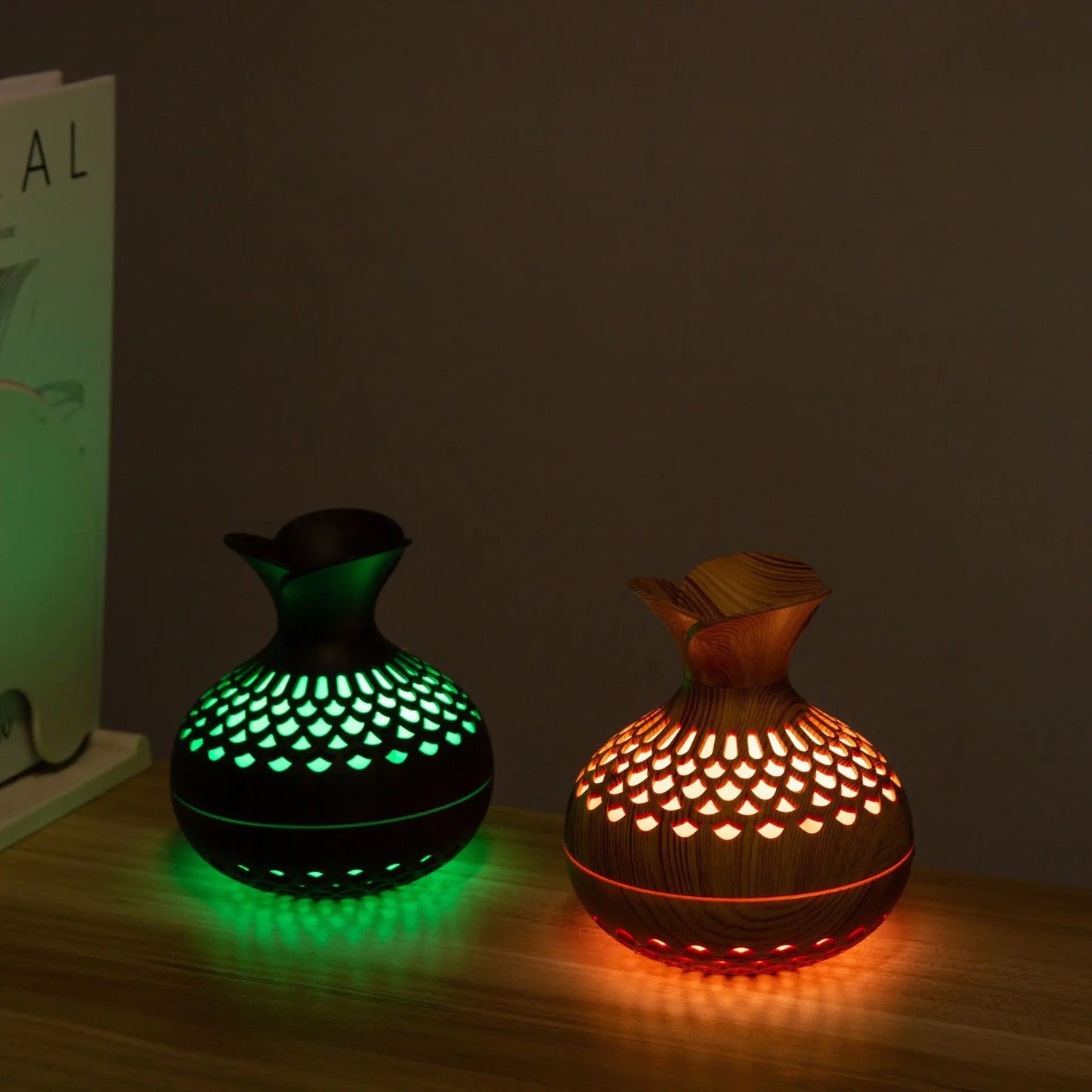Natural Wood Aroma Humidifier
