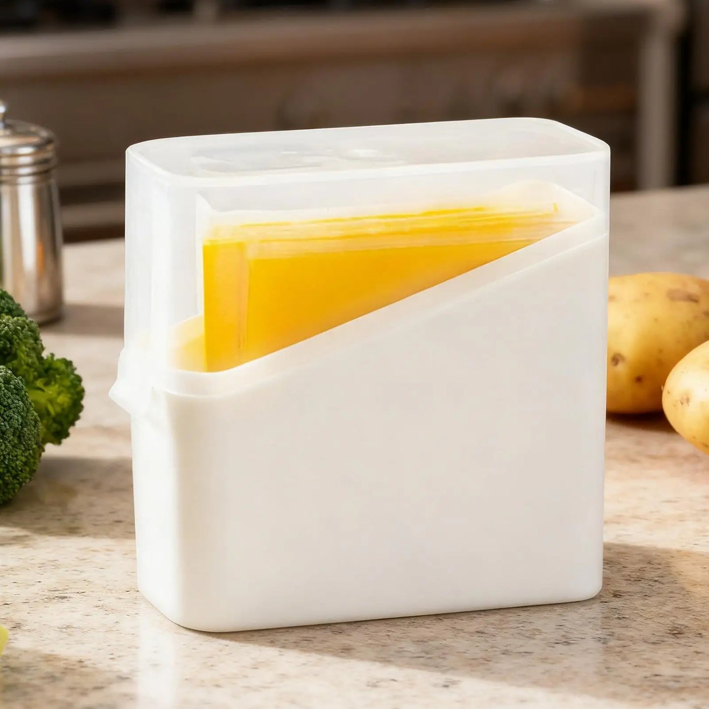FreshCheese Keeper™ – Airtight Refrigerator Storage Container