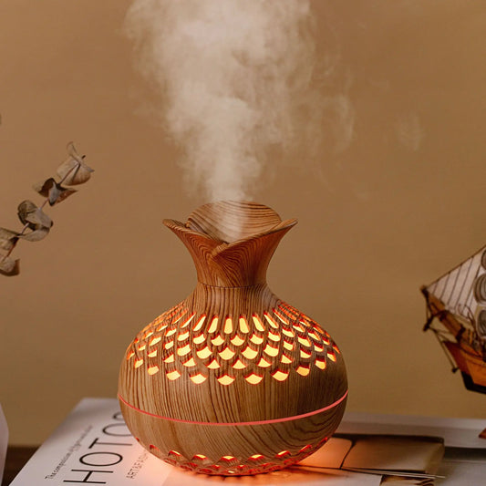 Natural Wood Aroma Humidifier