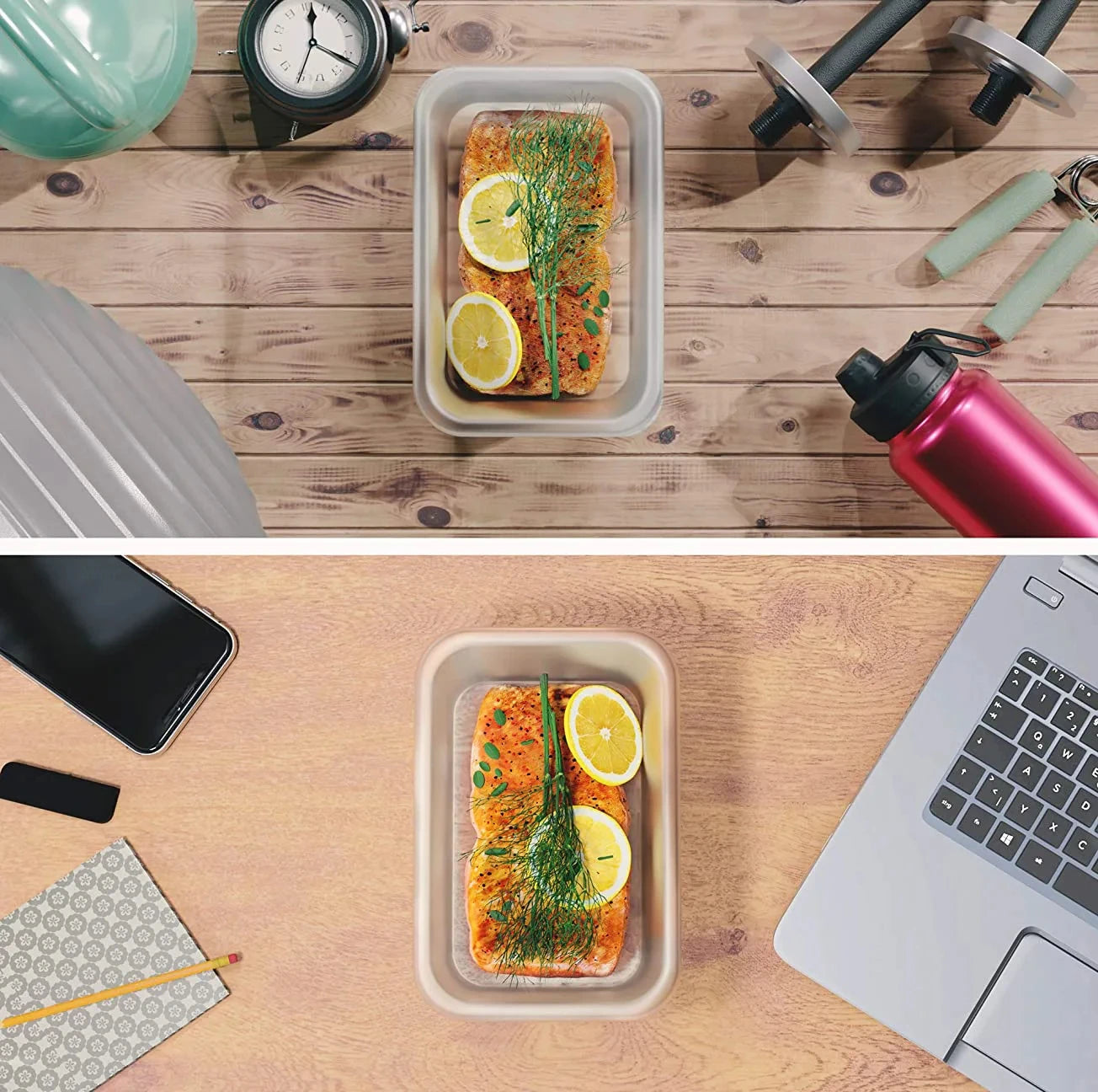 FreshLock Produce Saver Containers™ – 4-Piece Airtight Fridge Storage Set