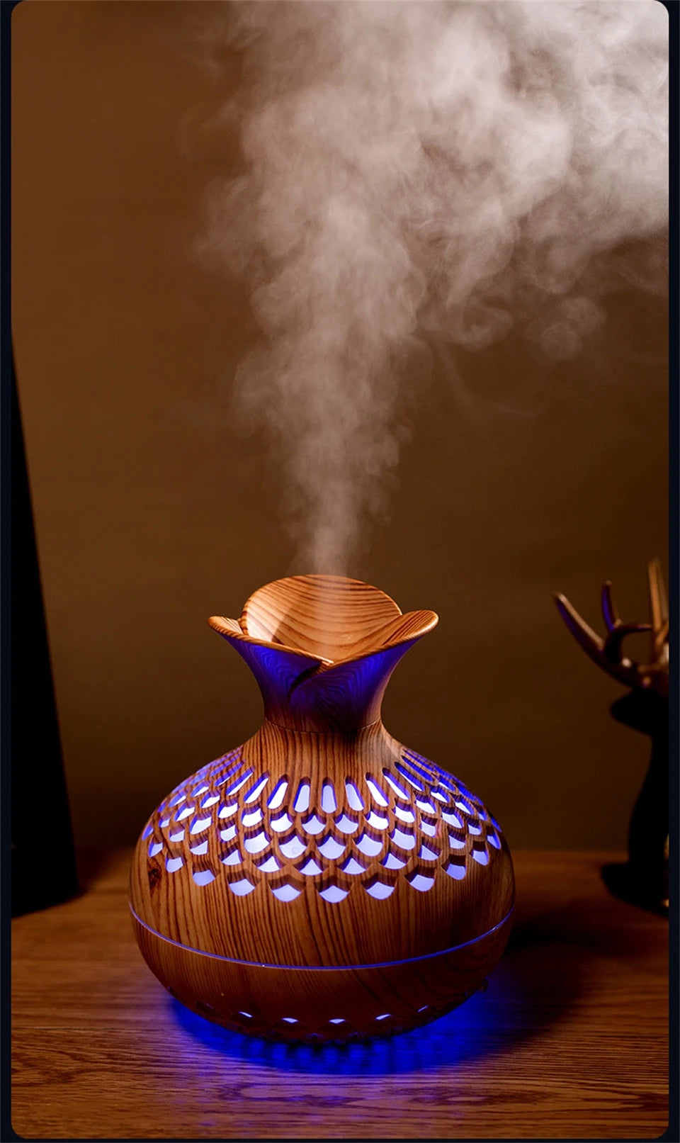 Natural Wood Aroma Humidifier