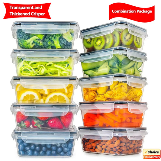 FreshLock Produce Saver Containers™ – 4-Piece Airtight Fridge Storage Set