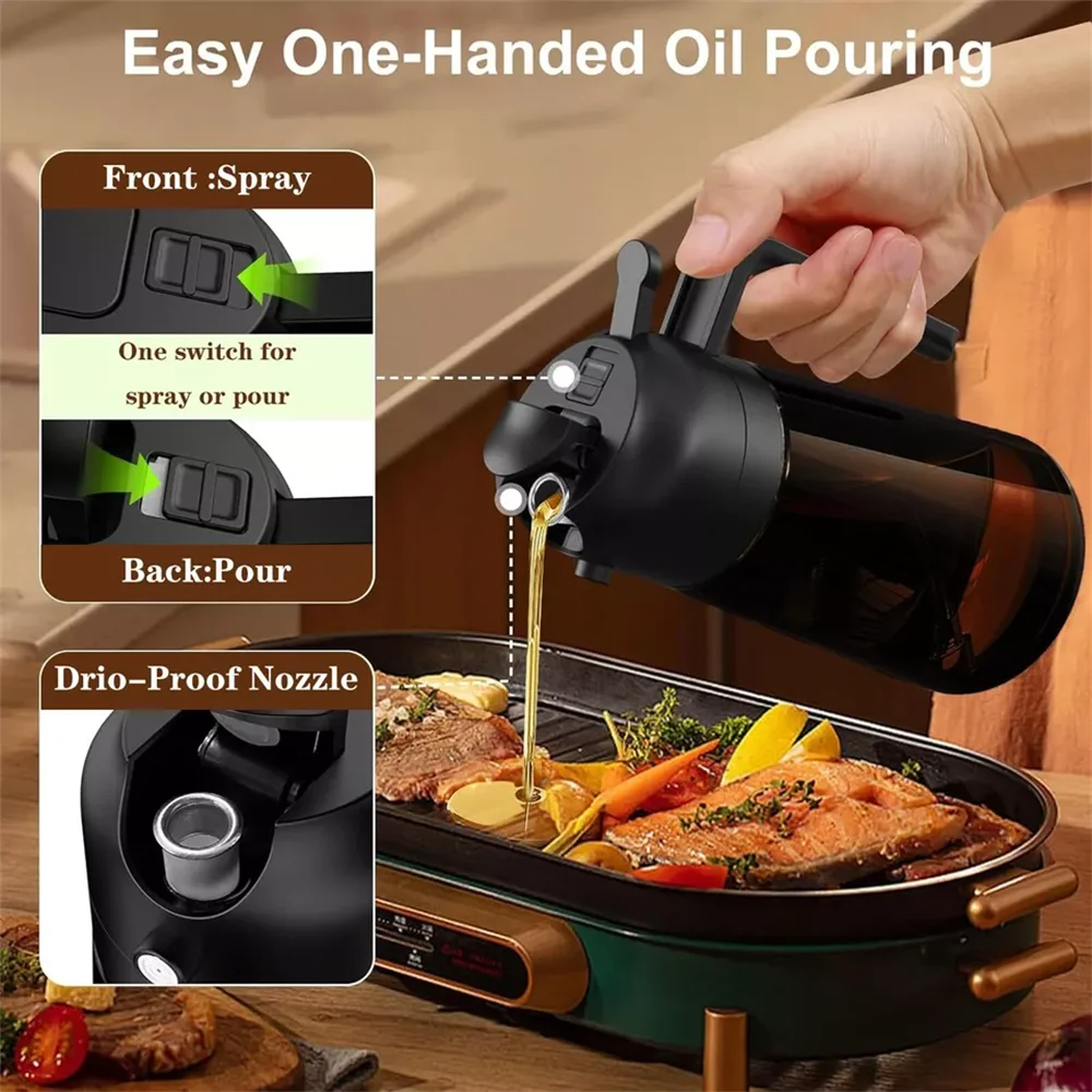 2-in-1 Oil Sprayer – Smart Cooking & Salad Bottle