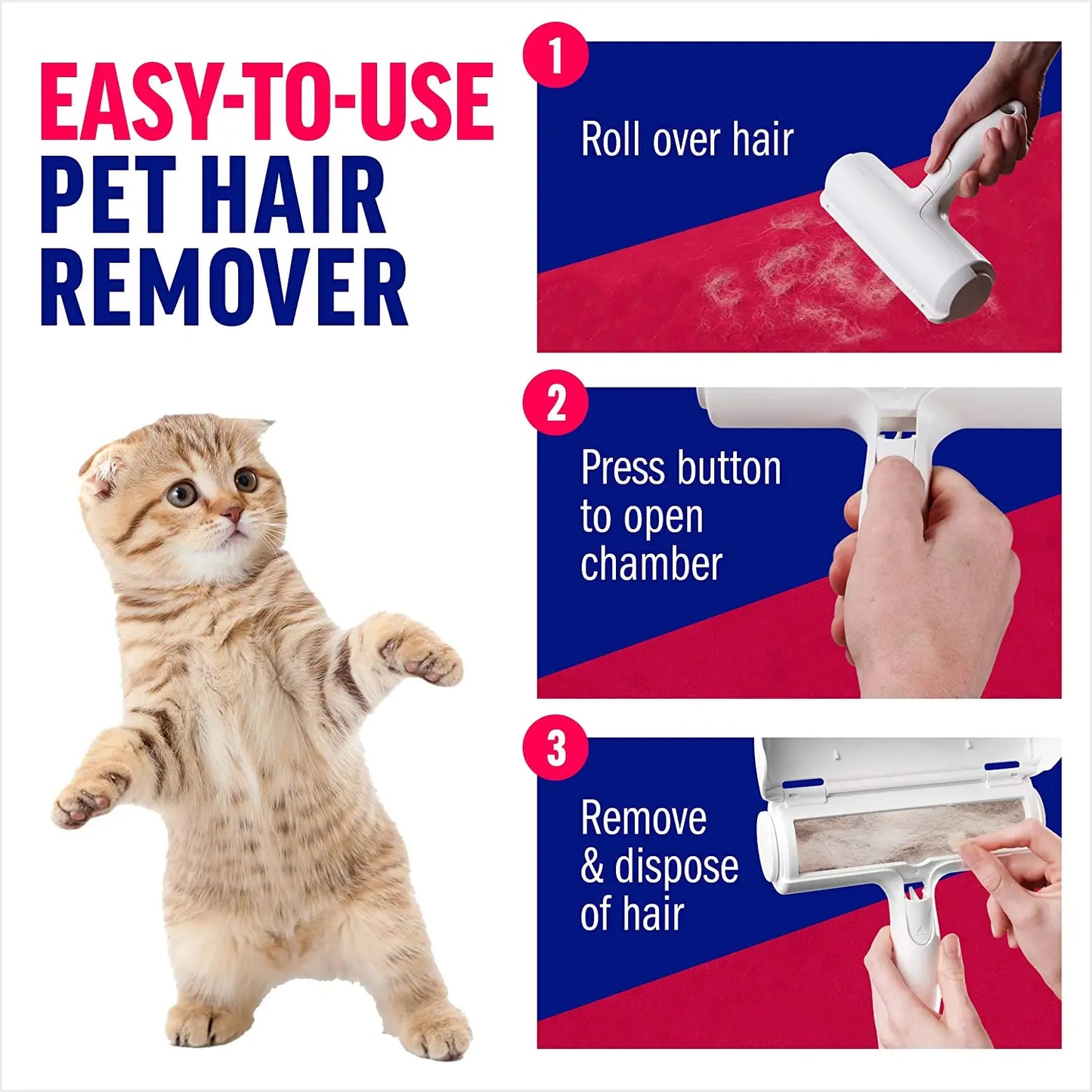 Pet Hair Remover Roller – Clean Furniture in Seconds