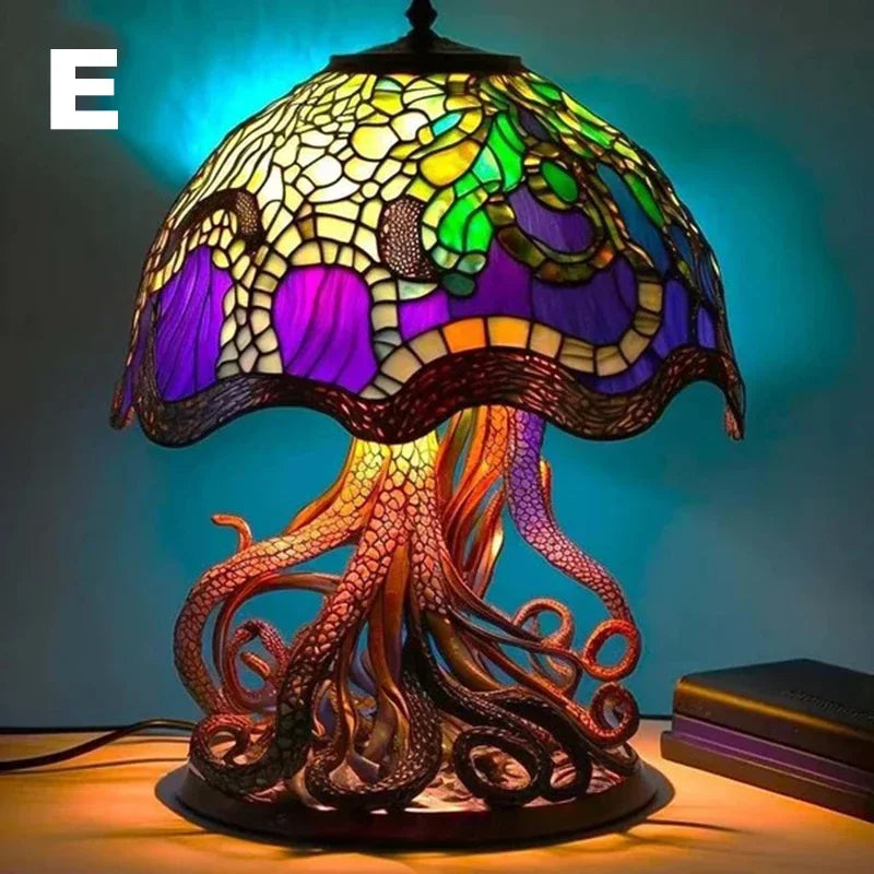 Stained Glass Mushroom Lamp
