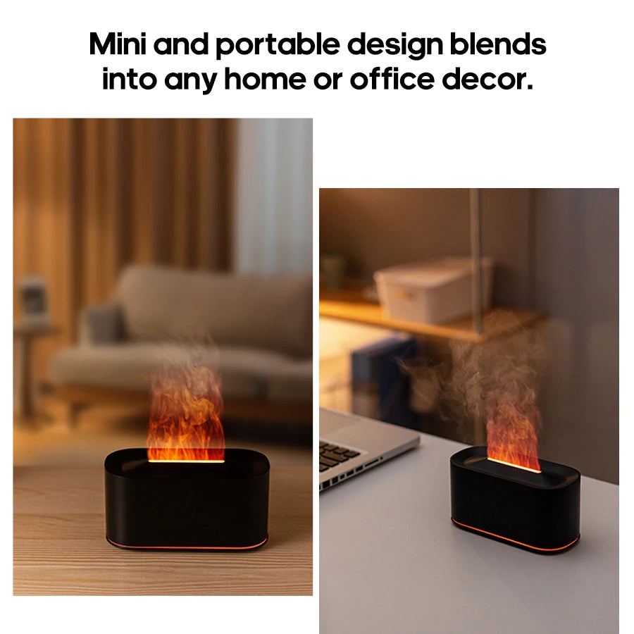 FlameMist™ Aroma Diffuser – Ultrasonic Essential Oil Humidifier