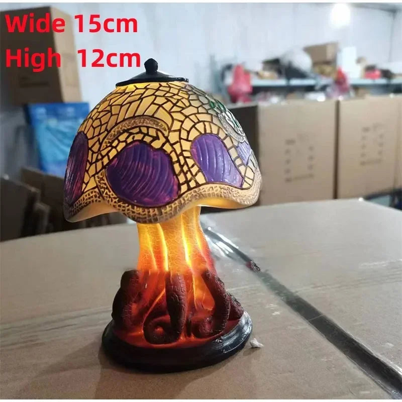 Stained Glass Mushroom Lamp