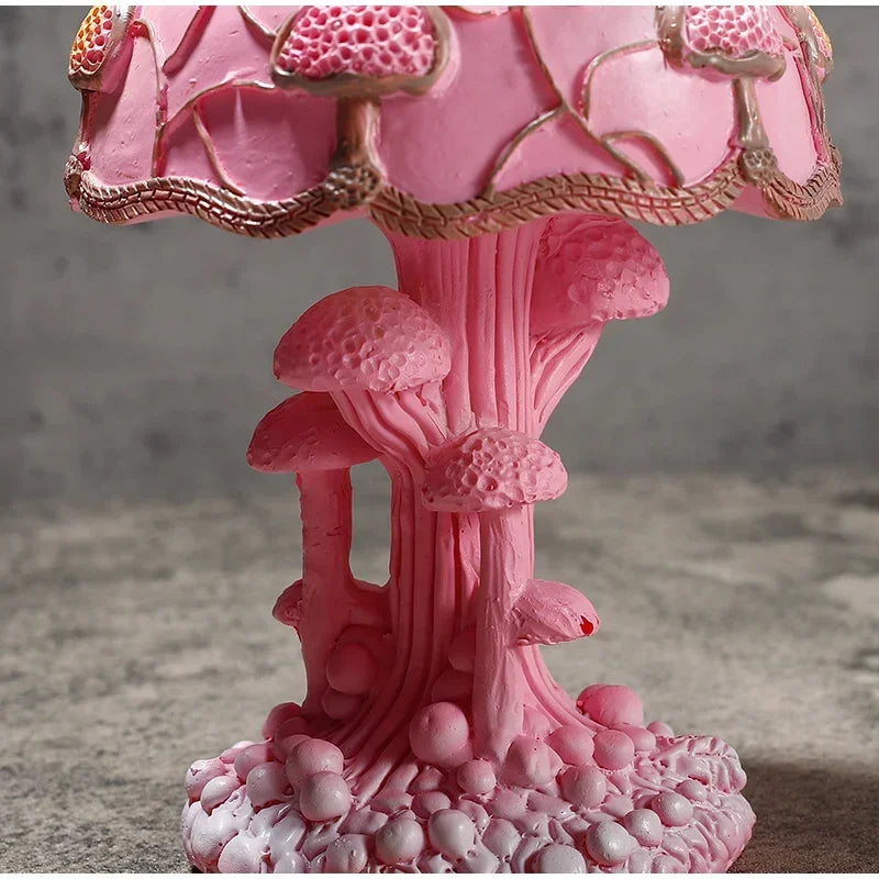 Stained Glass Mushroom Lamp