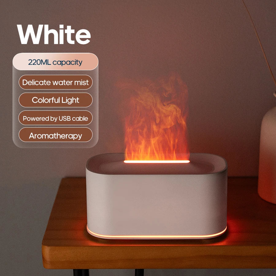 FlameMist™ Aroma Diffuser – Ultrasonic Essential Oil Humidifier