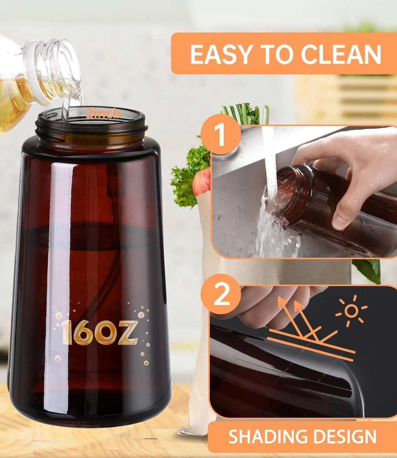 2-in-1 Oil Sprayer – Smart Cooking & Salad Bottle