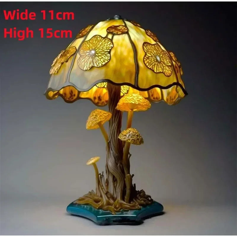 Stained Glass Mushroom Lamp