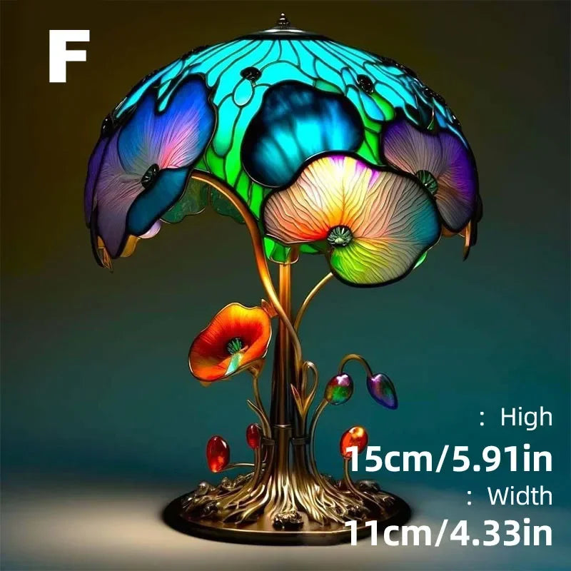Stained Glass Mushroom Lamp