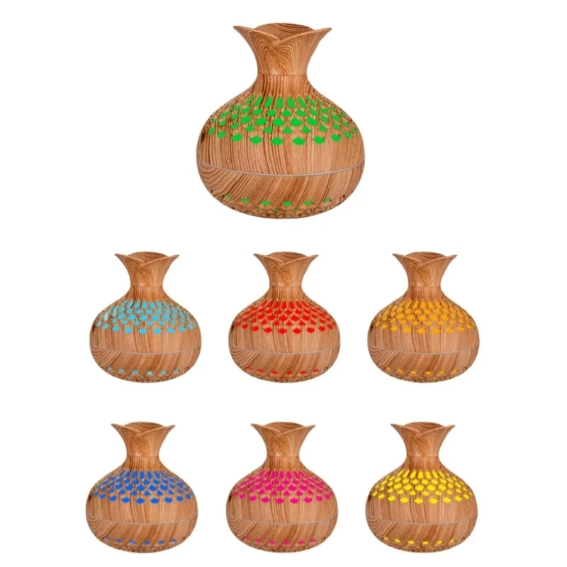 Natural Wood Aroma Humidifier