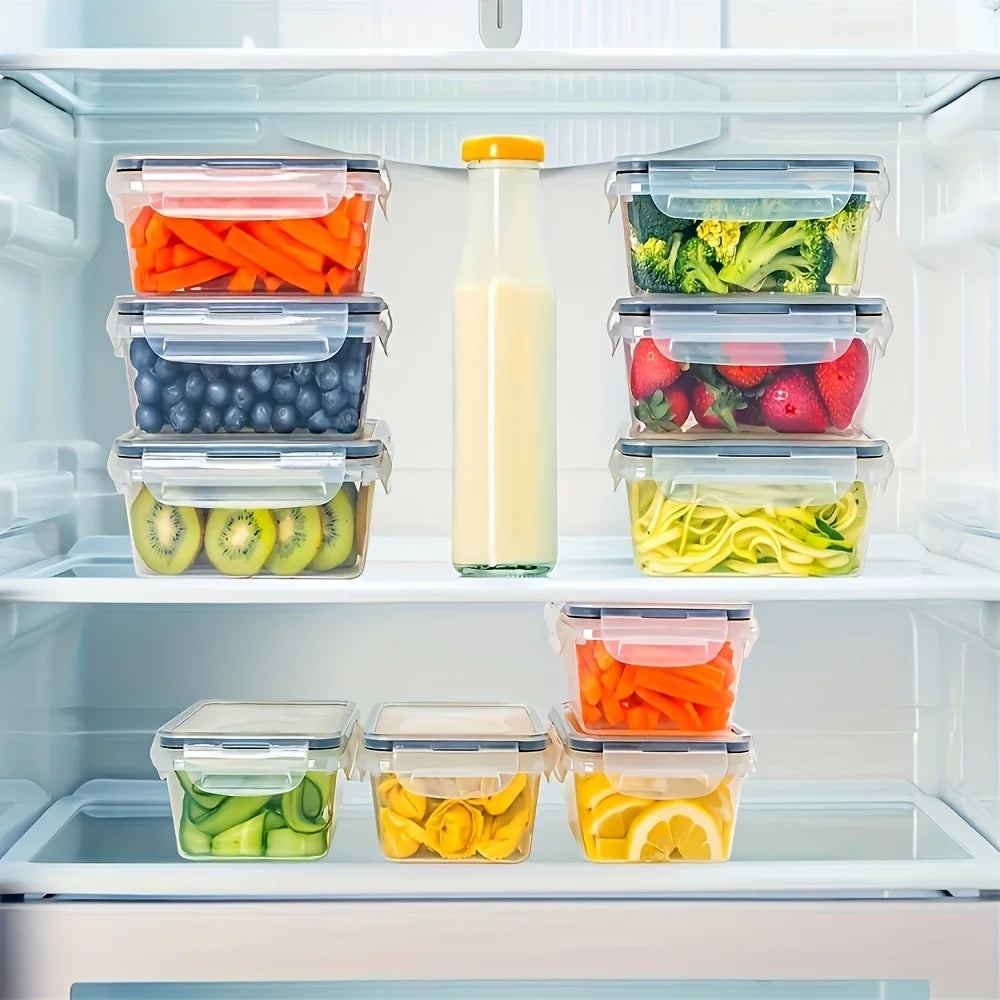 FreshLock Produce Saver Containers™ – 4-Piece Airtight Fridge Storage Set