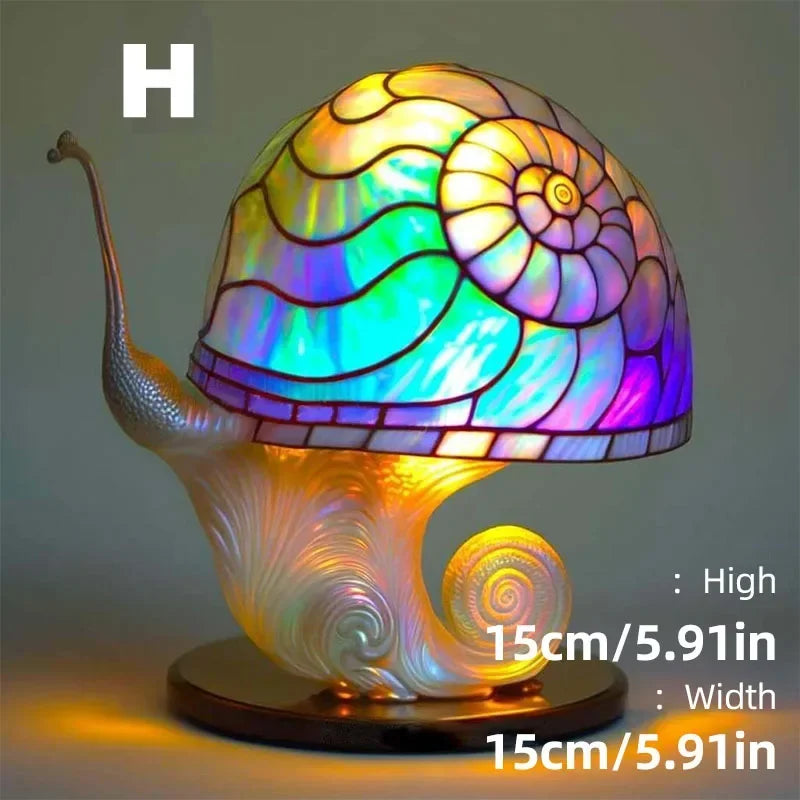 Stained Glass Mushroom Lamp
