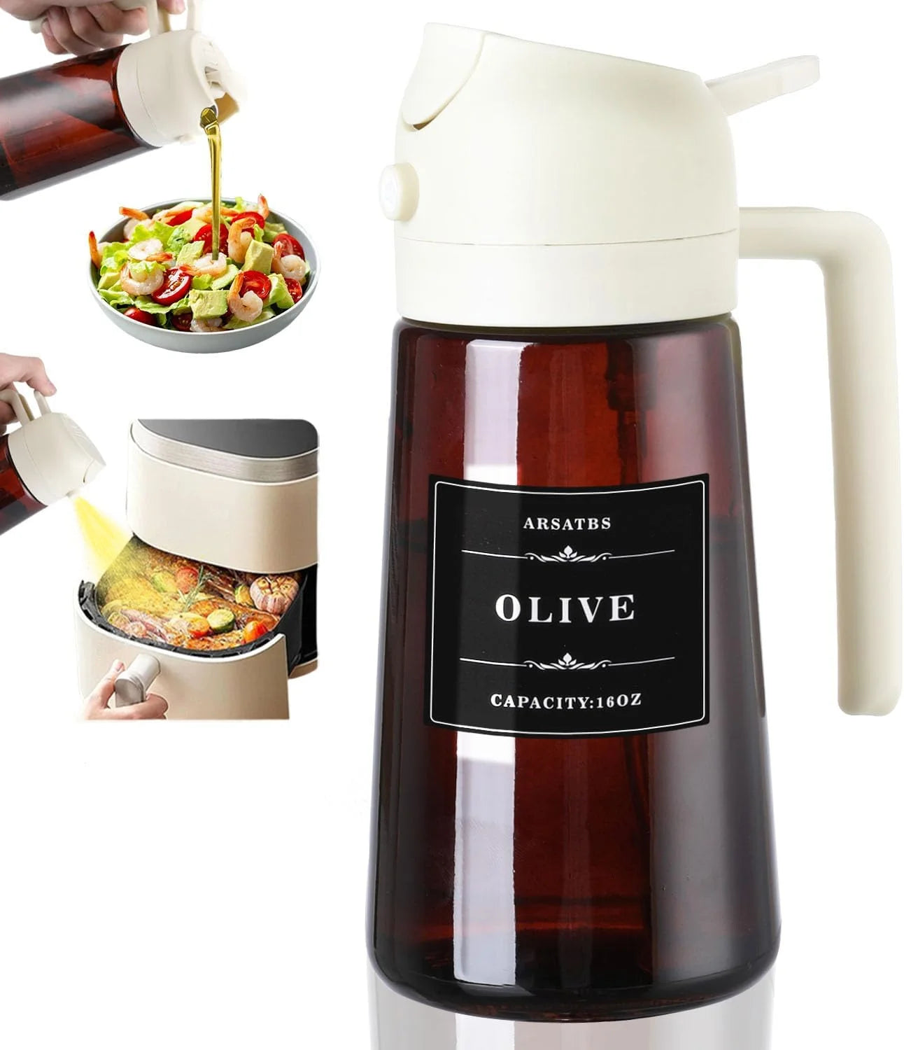 2-in-1 Oil Sprayer – Smart Cooking & Salad Bottle