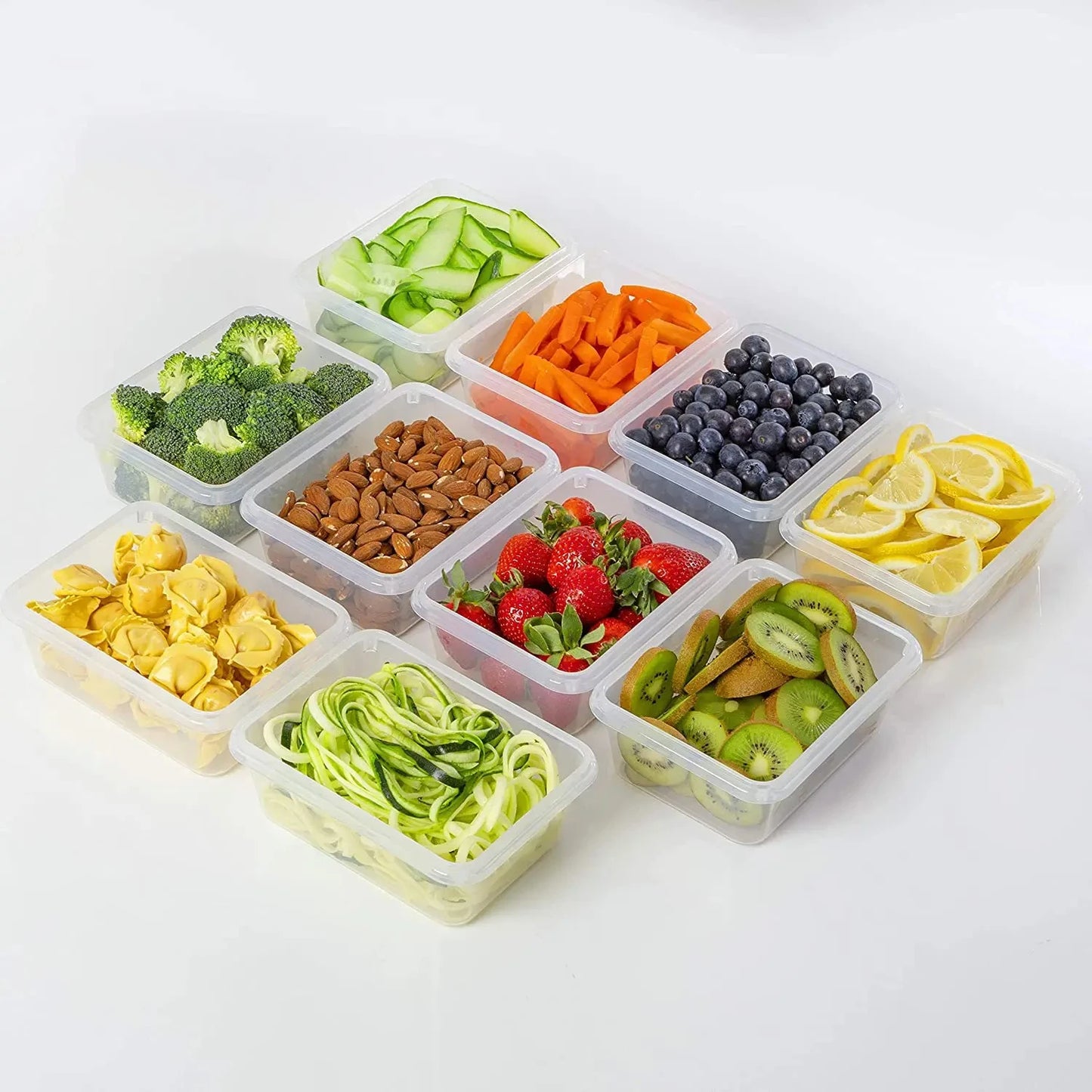 FreshLock Produce Saver Containers™ – 4-Piece Airtight Fridge Storage Set