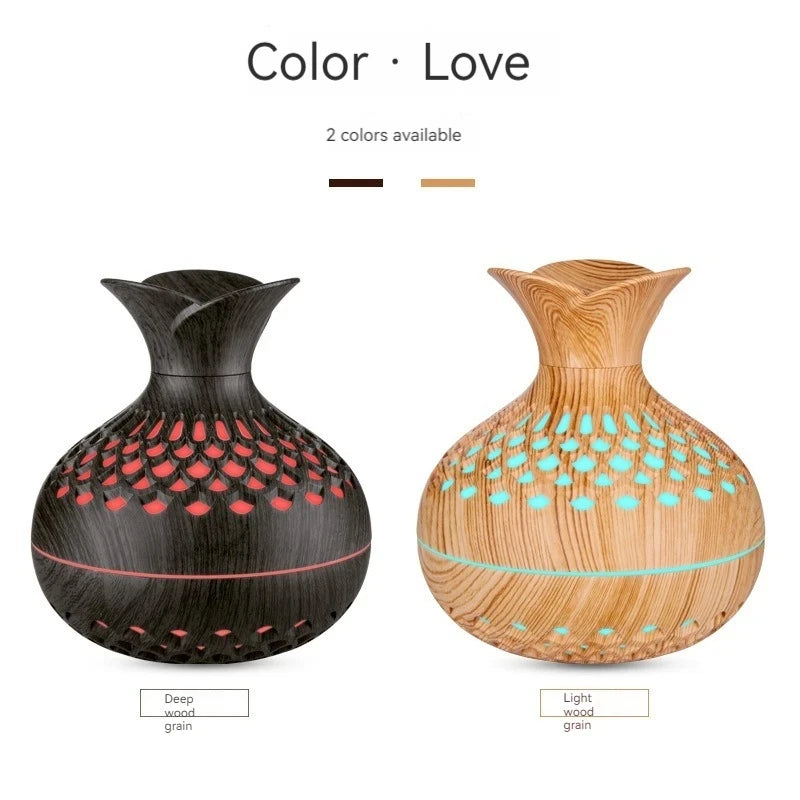Natural Wood Aroma Humidifier
