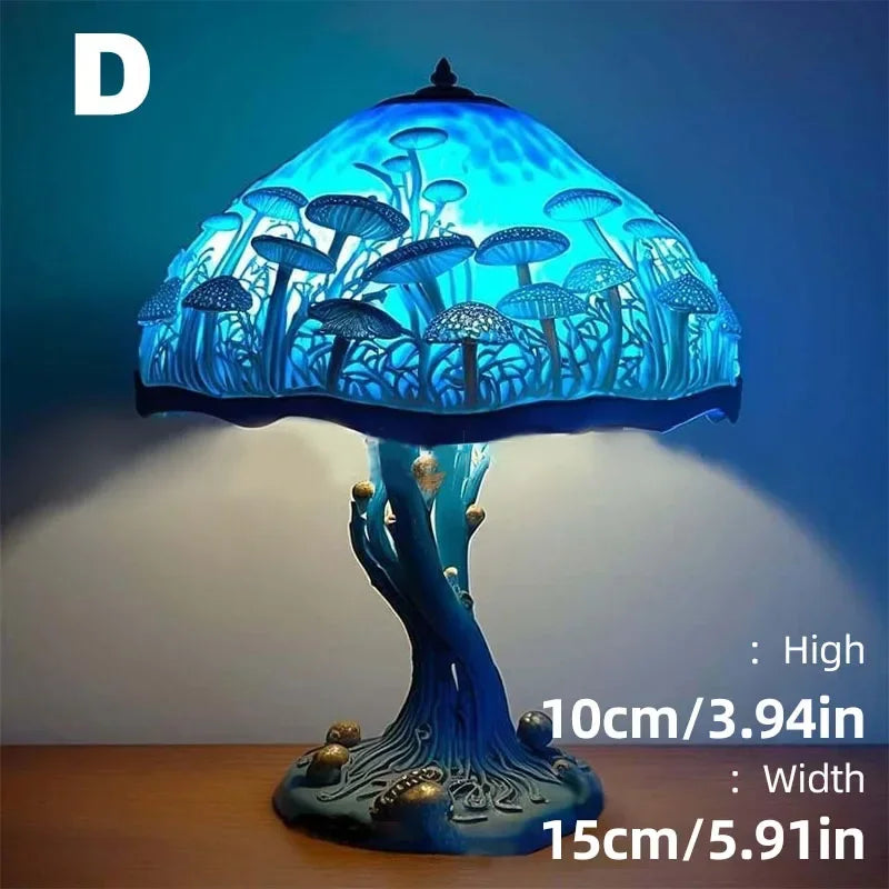 Stained Glass Mushroom Lamp