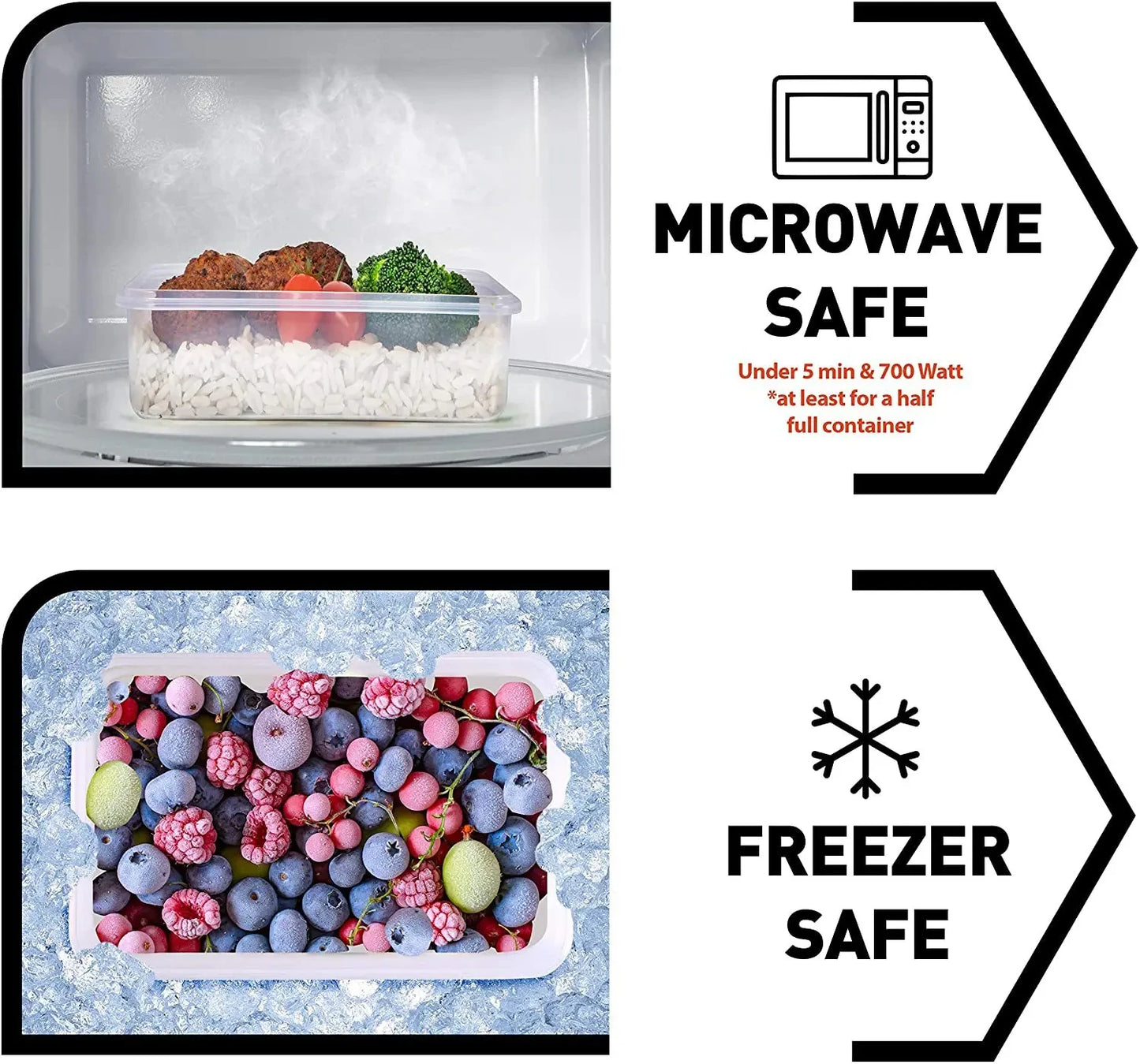 FreshLock Produce Saver Containers™ – 4-Piece Airtight Fridge Storage Set