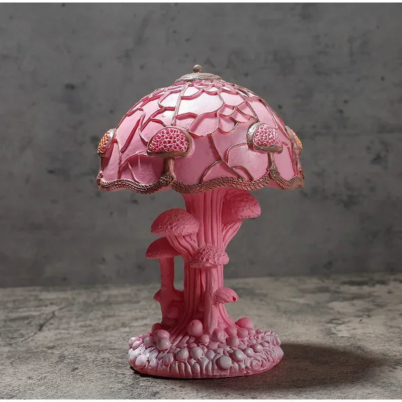 Stained Glass Mushroom Lamp