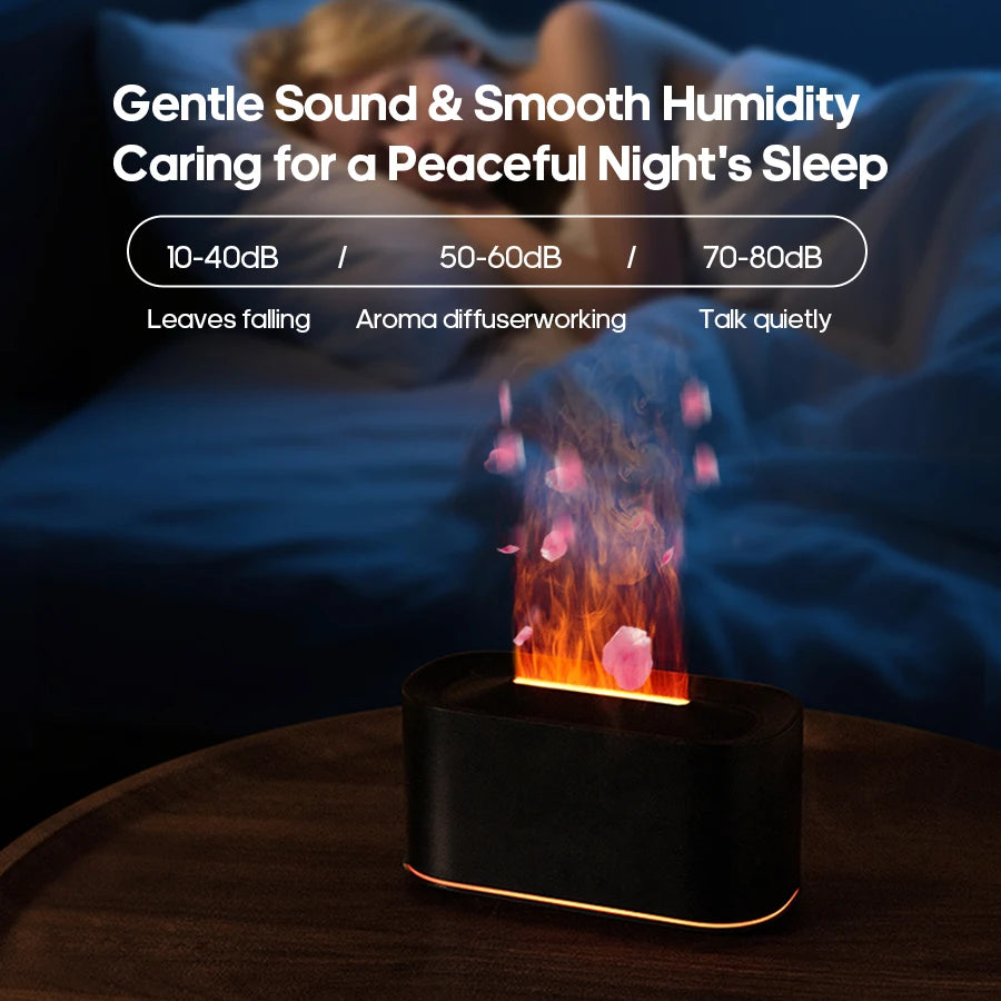 FlameMist™ Aroma Diffuser – Ultrasonic Essential Oil Humidifier
